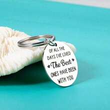 1pc Boyfriend/Husband Key Chain, "I Love You" Gift From Wife/Girlfriend, Christmas, Valentine's Day Present - Silver - View 1