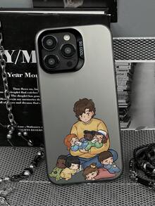 1pc Anime Caretaker Graphic Shockproof Phone Case Compatible With IPhone 11, 12, 13, 14, 11 Pro Max, 12 Pro Max, 13 Pro Max, 14 Pro Max, XR, 15, 15 Pro, 15 Pro Max, Series - Multicolor - View 4