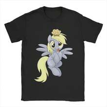 Men Women T-Shirt Derpy Muffins Hooves Unique Cotton Tees Short Sleeve T Shirt O Neck Men Clothing Breathable - 黑色 - 查看 1
