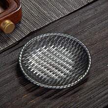 1pc Brass Cup Mat, Suitable For Gongfu Tea Ceremony, Tea Cup Holder, Heat-Resistant Metal Tea Set Accessory - Multicolor - View 49