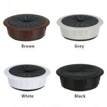 2个装电脑线缆孔盖板，办公线缆盒盖，整理器五金件，线缆夹扣，实用桌面线缆固定器，多色 - 彩色 - 查看 7