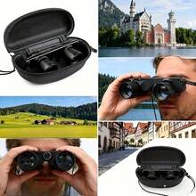 1/2pcs 3-In-1 Eyeglasses Style Binoculars, Telescope And Magnifier Combo, Multi-Functional Magnifying Glasses For Fishing, Watching Shows - Multicolor - View 1