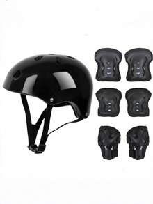 儿童多功能运动防护装备套装：适合年轻骑行者、滑板爱好者、攀岩者和户外探险者的必备安全装备