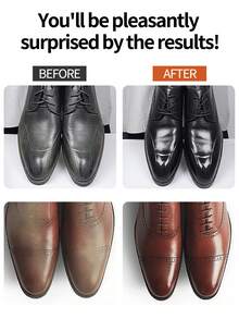 Leather Shoe Polish Set - Clear Shoe Wax, Designed For Various Synthetic Leather Shoes, Perfectly Restores Color And Enhances Shine.,Wedding,Y2k,Party - Multicolor - View 5