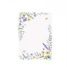 25/50 Pcs Green Floral Blank Note Cards - Elegant Floral Design With Lavender, Roses & Sunflowers, Perfect For Wedding, Office, DIY, Thank You & Greeting Cards, Office Stationery | Floral Pattern | Decorative Note Cards, Note Cards For Wedding - Multicolor - View 6