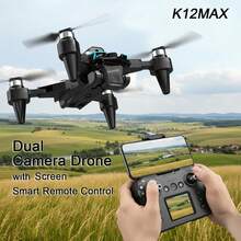 TOKQI New K12MAX Foldable Drone With Dual Cameras, FPV Remote Control, Optical Flow Hovering, 360° Flip, Adjustable Speed, One-Key Landing. Easy For Beginners, Perfect Gift For Holidays. - 2.4-inch Screen Control - View 13