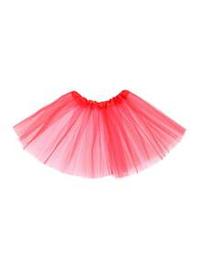 1pc Solid Color Vintage Polyester (Polyester) Tutu Skirt, Suitable For All Seasons, One-Time Performance Skirt, Practice Skirt, 30cm For Teenagers, 40cm For Adults, Costume Party Skirt, Mesh Skirt, Masquerade Ball Dress - A - View 9