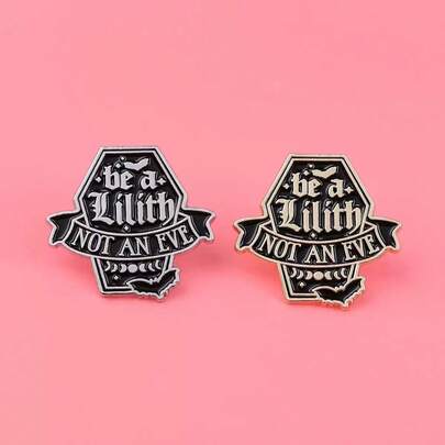 创意英文名言胸针，合金徽章服装背包配饰别针，热销跨境批发