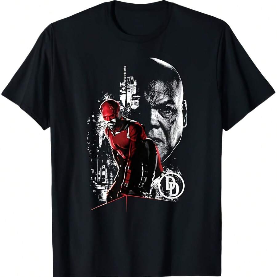 Daredevil Born Again + Daredevil And Kingpin T-Shirt - 黑色 - 查看 1