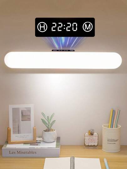 1个USB充电式触摸感应智能灯，LED阅读灯，可调光床头灯，带遥控器，可旋转磁吸夜灯，适用于卧室、宿舍