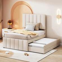 Bed Bases & Foundations - Beige - View 1