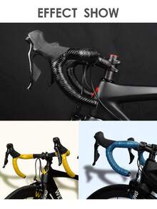 2pcs WEST BIKING Bicycle Handlebar Grips, Mountain Bike & Road Bike Handlebar Tape, Fishing Rod Bike Handlebar Grips, PU/EVA Anti-Slip Handlebar Tape - Multicolor - View 11