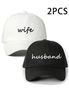 1 Mũ bóng chày thêu "Cô dâu" dành cho nữ, Mũ chống nắng có thể điều chỉnh để sử dụng ngoài trời, du lịch, đi biển, thích hợp cho mùa xuân/thu, phong cách Unisex Y2K - trắng - Xem 7