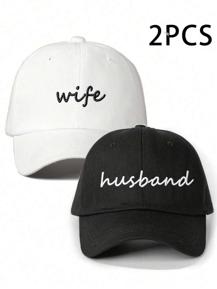 1 pieza Gorra de béisbol bordada "Novia" para mujeres, sombrero de sol ajustable para exteriores, viajes, playa, adecuado para primavera/otoño, estilo unisex Y2K - Blanco - Añade 9