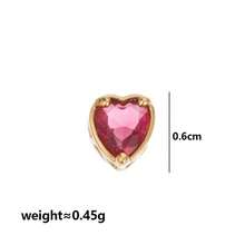 12件套DIY首饰配件 - 镂空心形糖果色多巴胺吊坠项链、耳环、包包装饰，适合手工爱好者，情人节礼物 - 金色 - 查看 14