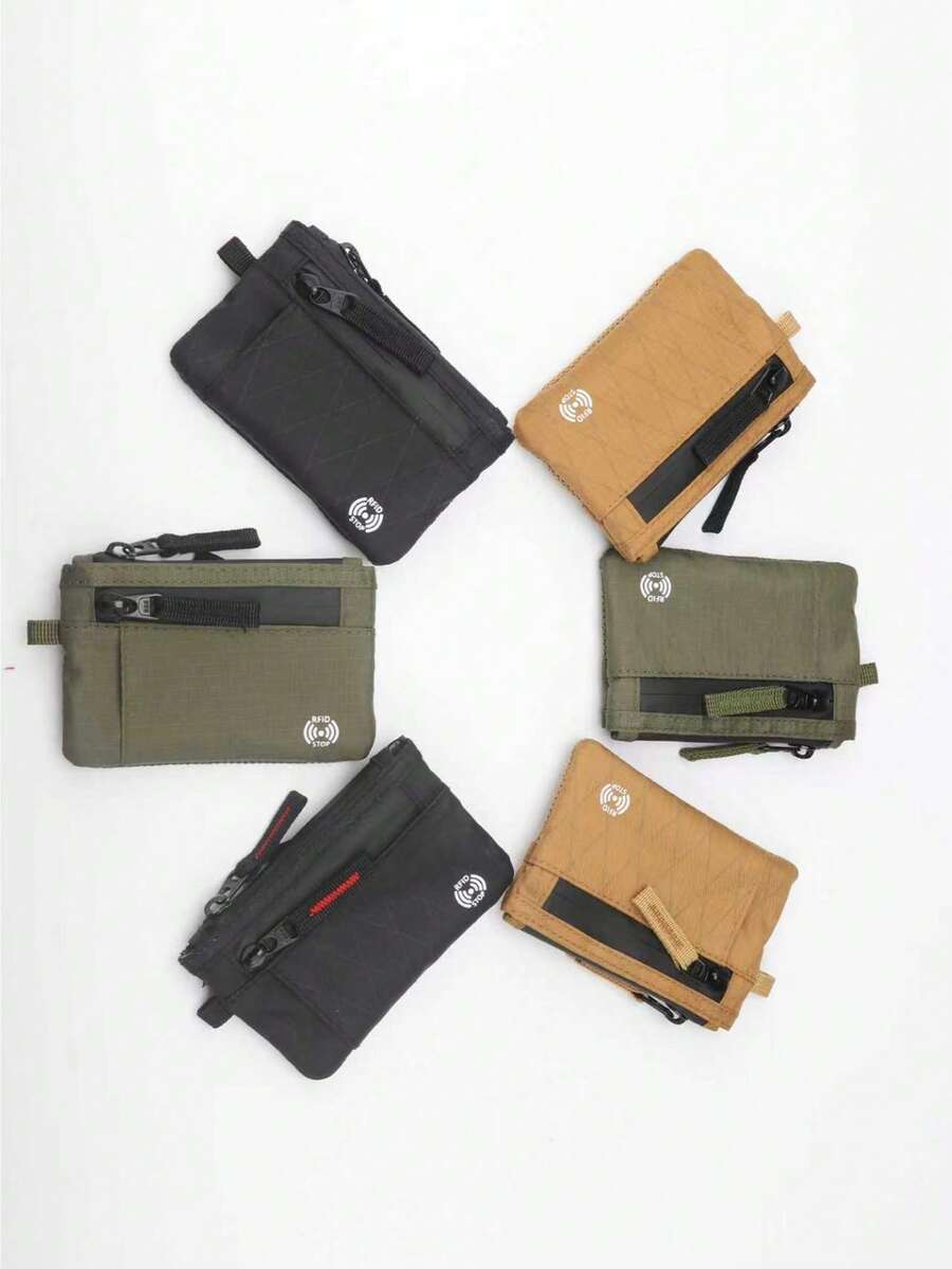RFID Anti-Theft Card Holder Fashionable Cross-Border Coin Purse Portable Key Pouch Multi-Function ID Card Wallet Travel Wallet For Men Wallet Mini Wallet Purse Wallet Small Wallet Coin Wallet Cute Wallet Wristlet Wallet - Multicolor - View 1