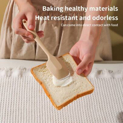 ALi Mini Cake Spatula, Suitable For Baking, Butter And Jam Stirring, High-Temperature Resistant And Easy To Clean For Household Use, Silicone High-Temperature Resistant Non-Stick Pan Odor-Free, Portable Hanging Storage Spatula And Spoon,Spatula,Baking Scraper