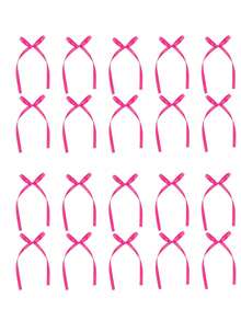 20个玫瑰红缎带蝴蝶结蛋糕装饰，简约蝴蝶结装饰，家居装饰配件，适用于家居装饰、婚礼、派对、烛光晚餐、节日礼物、烘焙甜点、毕业蛋糕、圣诞装饰 - 玫瑰紅 - 查看 12