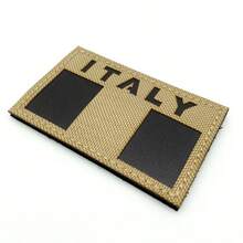 Italy Flag Patch - IR Reflective Tactical Morale Badge With Hook & Loop Fastener For Customizing Clothing, Backpacks, Hats, Vests & Bags - Multicolor - View 3
