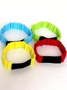 1/3/6 Peças Amarras Elásticas Ajustáveis para Pernas, Adequadas para Corrida de 3 Pernas - Faixas de Jogo de Festa Ajustáveis, Adequadas para Desafio de Equipe, Diversão Familiar e Atividades ao Ar Livre, Jogos Interativos de Festa de Feriado, Festa de Solteiros, Bandas de Jogos de Atmosfera Animada - Multicolorido - Visão 5