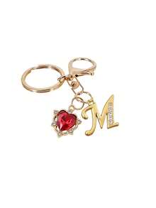 优雅金钻镶嵌字母钥匙扣，3D A-Z字母吊坠，时尚合金钥匙圈，背包挂饰，汽车钥匙链，适合女性日常使用，情侣礼物，经典简约钥匙扣，装饰品，包包配件，送给朋友、家人、情侣、女友的绝佳礼物，重要礼物，节日纪念品，返校季礼物，教师节礼物 - 彩色 - 查看 19