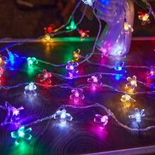 1串 3/6/10米 20/40/80颗LED灯珠 USB樱花装饰灯串，适用于花园、家居、派对、节日、婚礼、小径、生日、乡村、庆典、四季装饰 - USB櫻花 - 查看 5