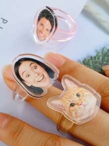 LICVIC 1/2 piezas Decoraciones conmemorativas de acrílico, personalizables con fotos, adecuadas tanto para niños como para niñas, y se pueden personalizar con fotos como regalos. - Estilo A - Ver 6