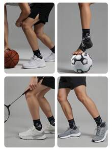 Unisex Sports Ankle Support Compression Sleeve - Multicolor - View 6