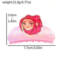 Mattel 1个偶像女团动漫人物发夹，时尚可爱发饰 - 彩色 - 查看 4