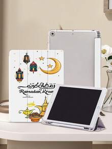 Ramadan Festival Protective Case Compatible With Air 4/5 10.9 Inch, 7/8/9th 10.2 Inch, 10th Generation,With Built-In Pencil Slot,Supports Automatic Sleep/Wake Lid,Compatible With Samsung Tab S6 10.4 Inch, Tab A9 11 Inch, Kindle Paperwhite 12th Gen 2024,Ins Glitter Style Case, Valentine's Day, New Year Gift - Multicolor - View 5