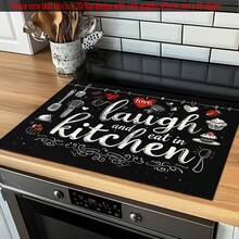 1 pezzo Copertura protettiva da tavolo, anti-graffio, resistente al calore. Adatta per piastre di cottura in vetro elettriche, coperchi per pentole, asse da stiro, macchine da caffè e altri elettrodomestici per la casa. Decorazione per la cucina di famiglia, feste, regali per coppie e il miglior regalo per gli amici. - Multicolore - Visualizzare 2