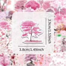 Sakura Plant Cute Funny Cartoon Aesthetic Stickers, Waterproof Vinyl Decals Suitable For Adults, Teens, Decorating Luggage, Water Bottles, DIY, Phones, Laptops, Skateboards, Helmets Scrapbook Supplies Funny Stickers Scrapbooking Supplies Kindle - Cherry Blossom Plants - View 8