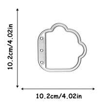 1个不规则活页剪贴簿切割模具，心形镂空花卉边缘压花模具，适用于节日装饰剪贴簿、手工卡片制作DIY、优雅剪贴簿、婚礼、生日、情人节、复活节卡片 - 銀色 - 查看 16