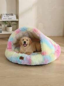 PETSIN 1件装防水内衬柔软舒适宠物床垫，适合秋冬季室内使用，适合小型/中型/大型犬 - 彩色 - 查看 7
