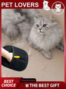 2 Peças Luva Removedora de Pelos Reutilizável, Luva Portátil para Remoção de Pelos de Cão e Gato Projetada para Remover Pelos de Animais de Estimação de Roupas, Carpetes, Almofadas de Carro, Sofás, Camas de Animais de Estimação, Móveis, Tapetes - Multicolorido - Visão 4
