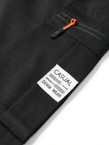 AHTELB Herren Outdoor Lässig Cargo Shorts, Frühling/Sommer - Schwarz - Übersicht 4