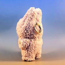 一件适用于第一/第二/第三代布娃娃的服装，陶瓷娃娃长发双面泡泡绒连体衣，15-18厘米娃娃连体衣，粉色皮革长发连体衣套装，悬挂式仙女配饰服装 - 皮粉色 - 查看 5