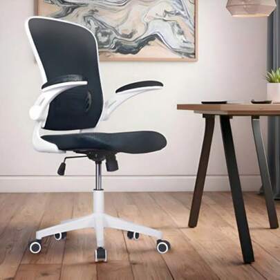 MAGMALIFE Silla de Escritorio Premium Ergonómica Modelo Cosmo Silla de Oficina con Reclinacion y Altura Ajustable Desplazamiento Suave y Sin Ruido de Alta Densidad y Resistente Gris Plata