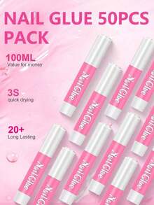 90Pcs/Box 2g Super Nail Glue For Acrylic Nails Nail Tip Glue Professional Nail Glue False Nail Tips Glue For Adhesive Acrylic Nails Fake Nails Tips Nail Glue Gel - 10Pcs - View 4