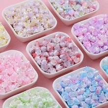 50颗彩色双色亚克力百合花珠，DIY首饰制作，工艺材料，友谊礼物，家居装饰，小饰品 - diy - 查看 2