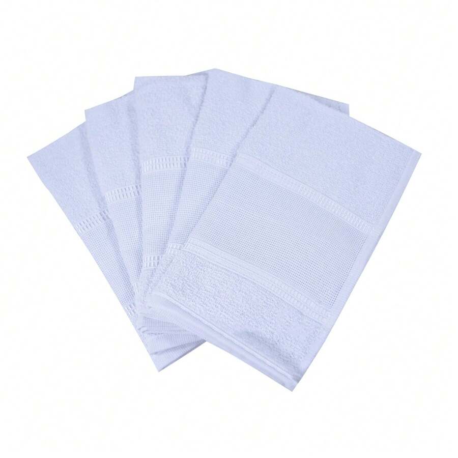 Kit Of 24 Hand Towels For Embroidery, Rekint Perfect Style - White - View 1