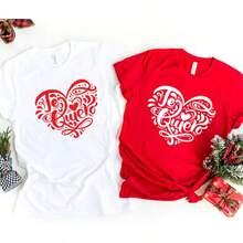 Camiseta Te Quiero: Camiseta de Corazón del Día de San Valentín en Español - Blanco y negro(no personalizable) - Ver 1