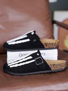 Unisex Slip-On Sandals, Durable Casual Slippers, Comfortable Driving Shoes - Black - View 5