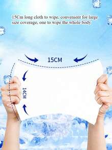Cooling Wet Wipes, Refreshing Chilled Portable Wet Tissues, Cooling Effect -3.5C, Data From Third-Party Professional Testing Institution, Actual Effect May Vary - Multicolor - View 7