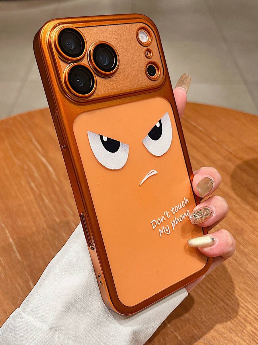 Expression Luxury Matte Translucent TPU Angry Eye Pattern Phone Case Compatible With IPhone 17 Pro Max 16 15 14PLUS 13 12 11Pro Air Shockproof Back Cover