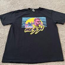 Lionel AMessi Soccer Plater Miami Vice Theme Black T Shirt Size Large - 黑色 - 查看 1