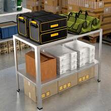 Garage Integrated Storage Racks - Silver - View 6