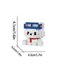 Sweetheart Cute Series, Cute Cat & Dog Building Blocks, Micro Particle Blocks, Suitable As Birthday Gift, DIY Assembly Decoration, Stress Relief Blocks, Building Block Ornament, Puzzle Blocks, Abstract Blocks. - Multicolor - View 11