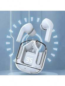 TWS Bluetooth Earbuds Wireless 5.3 Sport Gaming Headsets Noise Reduction Earphone Mic LED Display Earphones(Optional Headphone Protective Case Specifications) - one-size - View 2