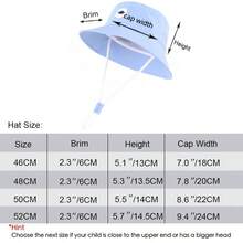 恐龙图案婴儿遮阳帽 幼儿夏季帽子 婴儿渔夫帽 防护渔夫帽 儿童沙滩帽 男女宝宝适用 - 皮標恐龍-短沿盆帽 - 查看 3